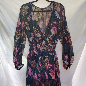 Bandolino Floral V-Neck Dress (M)